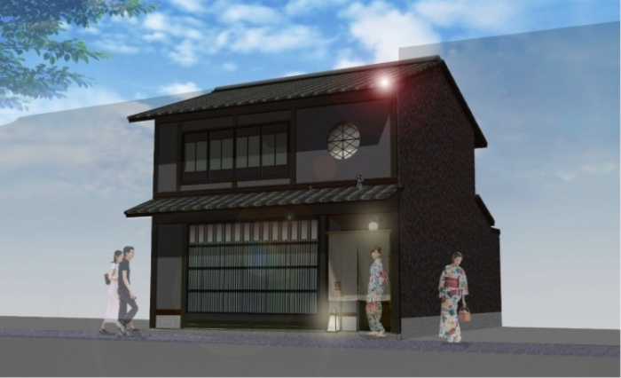 レ・コネクションがクラウドファンディングにより再生する京町家のイメージ。（画像: クラウドリアルティの発表資料より）