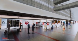 羽田空港出発ロビーのイメージ。(画像: 日本航空の発表資料より)
