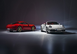 前19インチ235/40ZR、後20インチ295/35ZRと前後異径タイヤを採用したポルシェの新型911カレラのクーペおよびカブリオレ 前19インチ235/40ZR、後20インチ295/35ZRと前後異径タイヤを採用したポルシェの新型911カレラのクーペおよびカブリオレ
