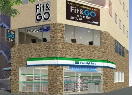 Fit&GO福生駅前店イメージ。（画像:ファミリーマート発表資料より）