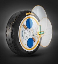 コンチネンタルタイヤのアプリと連動する新タイヤ（画像：Continental AG発表資料より）