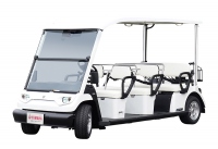 雲南市での実証実験に使われるゴルフカートをベースにした電動小型低速車両（画像：ヤマハ発動機の発表資料より）
