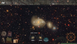 「GALAXY CRUISE」の画面イメージ。（c）国立天文台