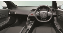 ホンダ・S660のハンドル。（画像: 本田技研工業の発表資料より）