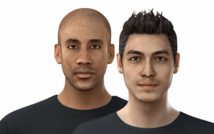 AIアバターの例（画像：吉本興業ホールディングスの発表資料より）