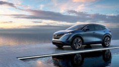 東京モーターショー2019に出展した日産・アリアコンセプト（画像：日産自動車発表資料より）