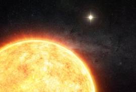 太陽と連星のイメージ図。(c) M. Weiss