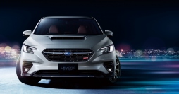 新型レヴォーグ・エクステリアイメージ（STI Sport EX。スマートリヤビューミラーはメーカー装着オプション）（画像：SUBARU発表資料より）