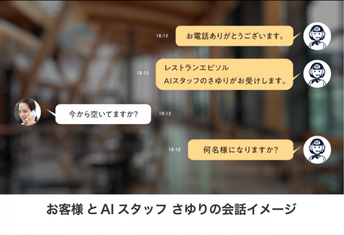 AIによる対応のイメージ。（画像: エビソル発表資料より）