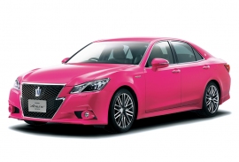 クラウンアスリートG ReBORN PINK特別色モモタロウ（画像: トヨタ自動車の発表資料より）