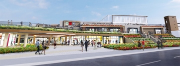 福岡市青果市場跡地開発の完成イメージ（三井不動産など発表資料より）