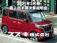 スズキ、2Qは減収減益　経費削減に努めるもインドの四輪の売上高減が大きく影響