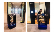 飲み物をデリバリーするロボット（三菱地所発表資料より）