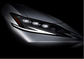 上海モーターショーを前に公開された新型ESの一部デザイン（画像：トヨタ自動車株式会社発表資料より）