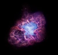 かに星雲とかにパルサーの多波長合成イメージ（提供：NASA）