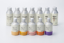 アルミ缶のオリジナル飲料（良品計画発表資料より）