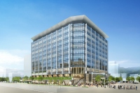 鹿児島中央駅西口複合施設の完成イメージ（JR九州発表資料より）