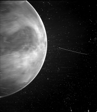 金星に接近するNASAのパーカーソーラープローブ（想像図）(c) NASA/Johns Hopkins APL/Naval Research Laboratory/Guillermo Stenborg and Brendan Gallagher