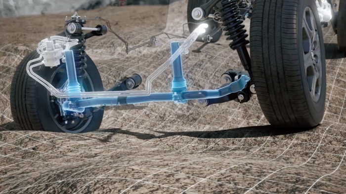 E-KDSS（Electronic Kinetic Dynamic Suspension System）（画像: トヨタ自動車の発表資料より）