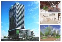 複合施設のイメージ（豊橋駅前大通二丁目地区市街地再開発組合発表資料より）