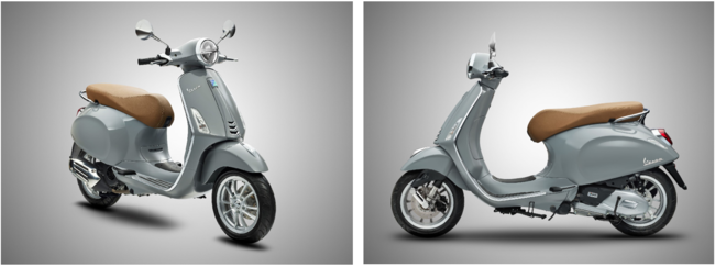 Vespa Primavera 125/150 マテリアグレー（画像: ピアッジオグループジャパンの発表資料）