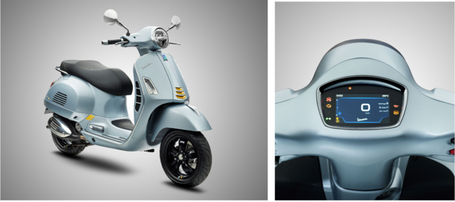 Vespa GTS 300 SuperTech デリカートグレー（画像: ピアッジオグループジャパンの発表資料）