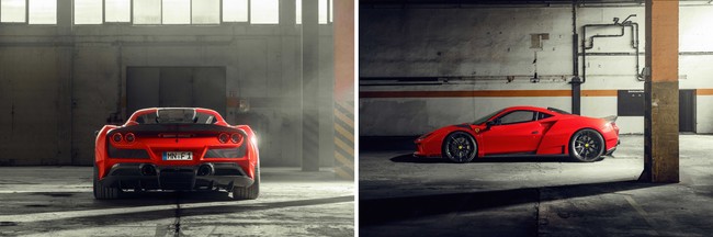 NOVITEC F8Tributo N-LARGO 限定版カーボンワイドバージョン（スーパースポーツコレクションの発表資料より）