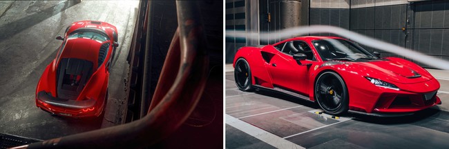 NOVITEC F8Tributo N-LARGO 限定版カーボンワイドバージョン（スーパースポーツコレクションの発表資料より）