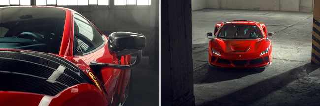 NOVITEC F8Tributo N-LARGO 限定版カーボンワイドバージョン（スーパースポーツコレクションの発表資料より）