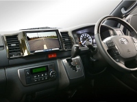 ハイエース用8インチナビキット取り付けイメージ（カナック企画発表資料より）