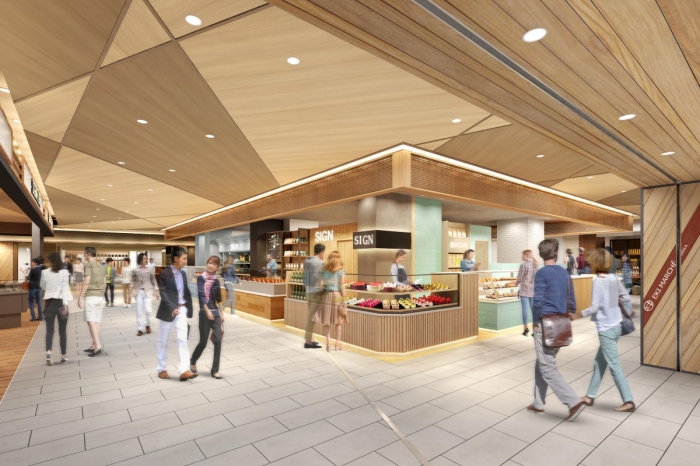 「スイーツマルシェ」の開業イメージ（JR西日本デイリーサービスネット発表資料より）