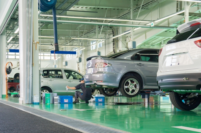 車検整備工場（画像提供: A.M.S）