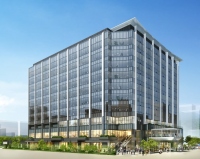 鹿児島中央駅西口複合ビル（仮称）の完成イメージ（JR九州発表資料より）