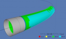 施工計画支援AIによる掘進計画出力画面（画像: 名古屋工業大学の発表資料より）