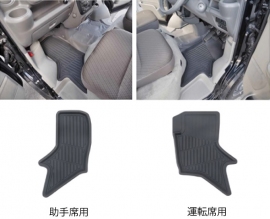 コメリより発売された軽バン専用バケットマット（画像：コメリ発表資料より）