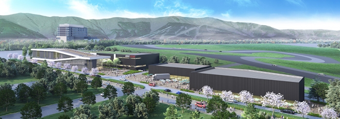 レーシングチームのガレージが集まるエリアイメージ（画像: トヨタ自動車の発表資料より）