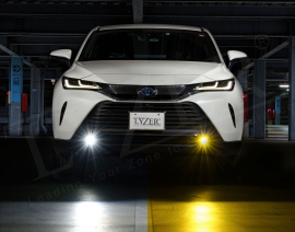 6月20日から発売が予定されている純正LEDフォグランプ用交交換キット装着イメージ（画像：ワールドウィング発表資料より）