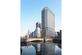 淀屋橋駅東地区都市再生事業の完成イメージ（中央日本土地建物など発表資料より）