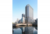 淀屋橋駅東地区都市再生事業の完成イメージ（中央日本土地建物など発表資料より）