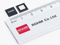 ロームが開発した、車載マルチディスプレイ向けSerDes IC「BU18xx82-M」。映像伝送経路のシンプル化を実現するとともに、フルHD対応品では業界で唯一、End to Endのデータ監視機能を搭載