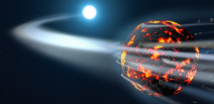 誕生間もない恒星と原始惑星のイメージ。（画像: ケンブリッジ大学の発表資料より (c) Amanda Smith）