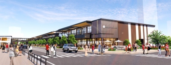 新商業施設の外観イメージ（三井不動産発表資料より）