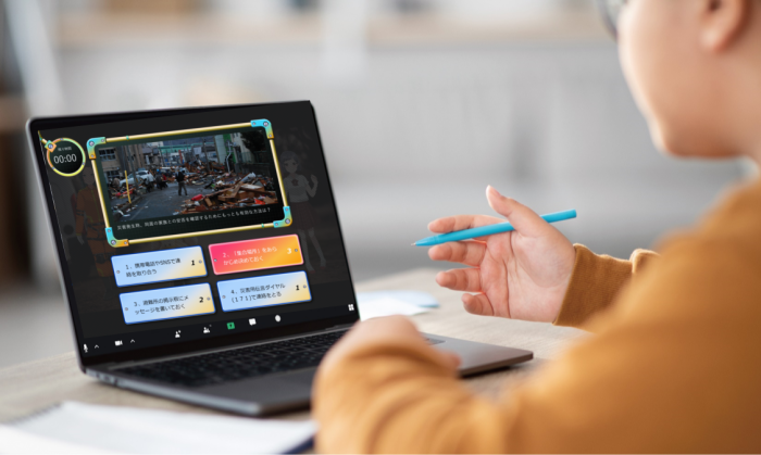 「デジ防災」の授業イメージ（画像: 凸版印刷の発表資料より）