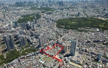 西新宿三丁目西地区の再開発予定地（野村不動産発表資料より）