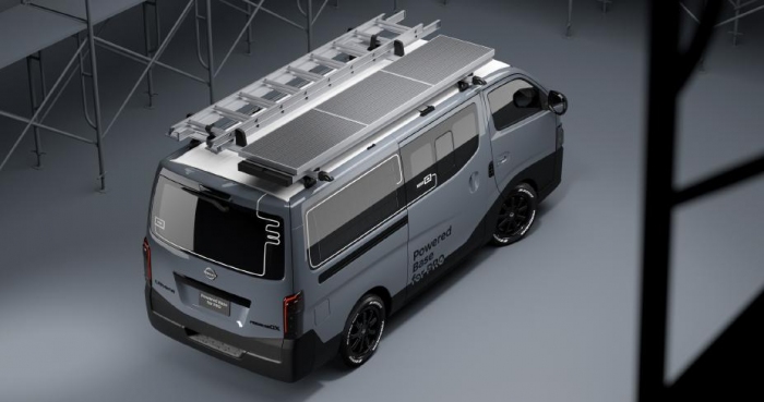 大阪オートメッセで展示されるPowered Base for PRO（画像：日産自動車発表資料より）