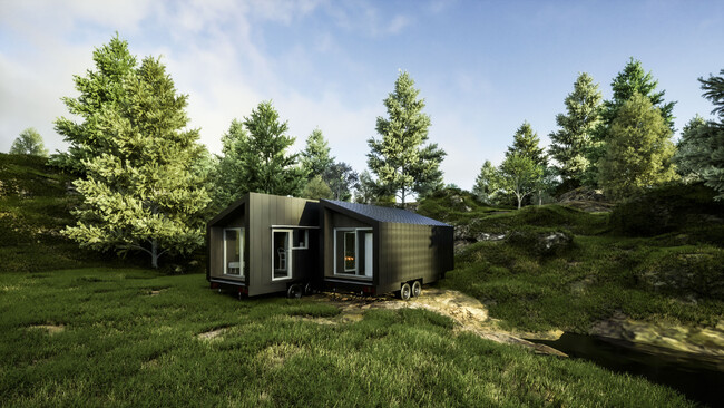 インフラゼロでも暮らせる家のイメージ（画像：MUJI HOUSEの発表資料より）