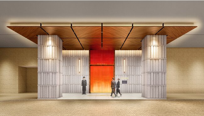 ホテルエントランスイメージ（画像: 『梅田３丁目計画（仮称）』PR事務局発表資料より）