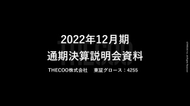 THECOO、通期は増収減益も、デジマ事業安定成長を継続 Fanicon事業12月単月で利益率改善 THECOO、通期は増収減益も、デジマ事業安定成長を継続 Fanicon事業12月単月で利益率改善