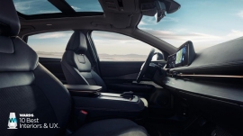 Wards 10 Best Interiors & UXに選出された日産アリアの内装(画像:日産自動車の発表資料より) Wards 10 Best Interiors & UXに選出された日産アリアの内装(画像:日産自動車の発表資料より)