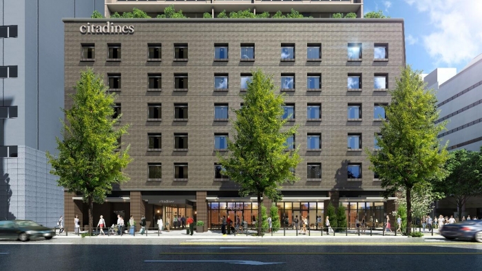 複合施設の外観（画像: NTT都市開発の発表資料より）